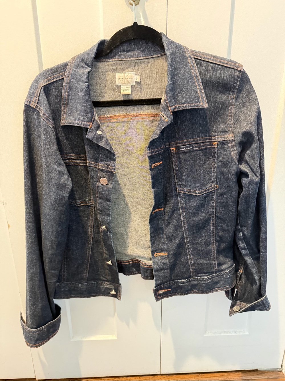 Calvin Klein Jeans vintage 90s Dark Blue Denim Jacket women’s large